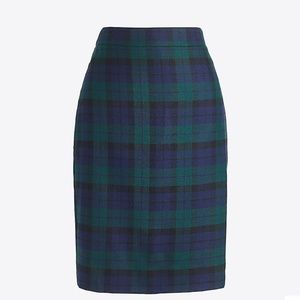 J Crew Factory Plaid Tartan Skirt